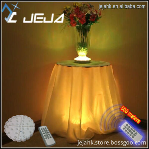 Western weddings decoration led light table centerpiece 6inch Led Remote Controlled Vase Led Light Base